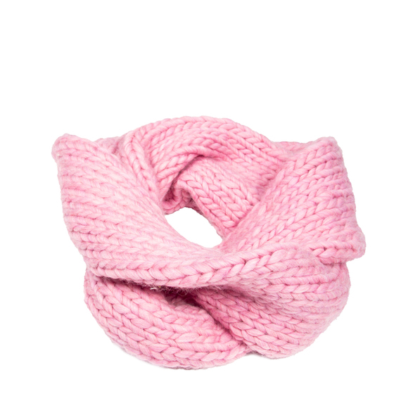 WOOL AND THE GANG PINK KNIT SCARF | WOMENS SIZE 150CM - Picture 1 of 4